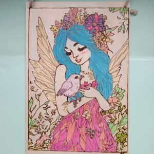 Fée bleue et son oiseau