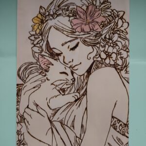 Portrait elfe et chat