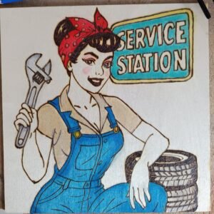 Station service rétro